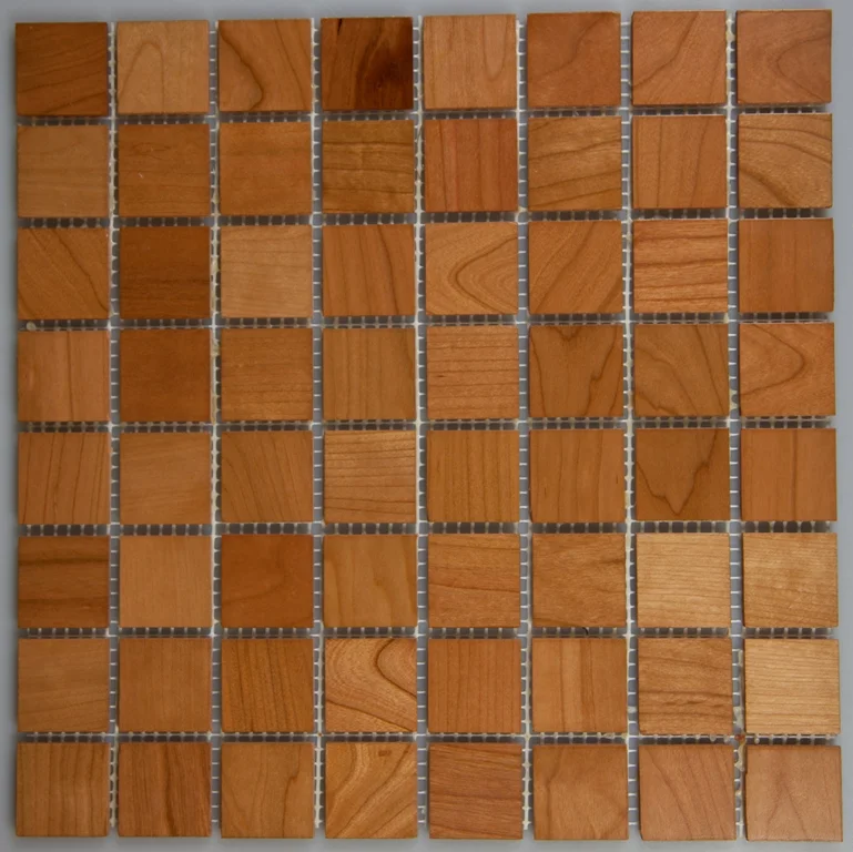 Cherry 33.5mm x 33.5mm Wood Tile