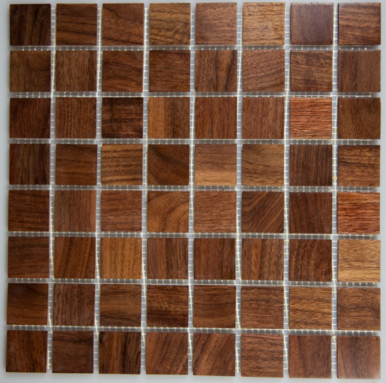 Walnut 33.5mm x 33.5mm Wood Tile