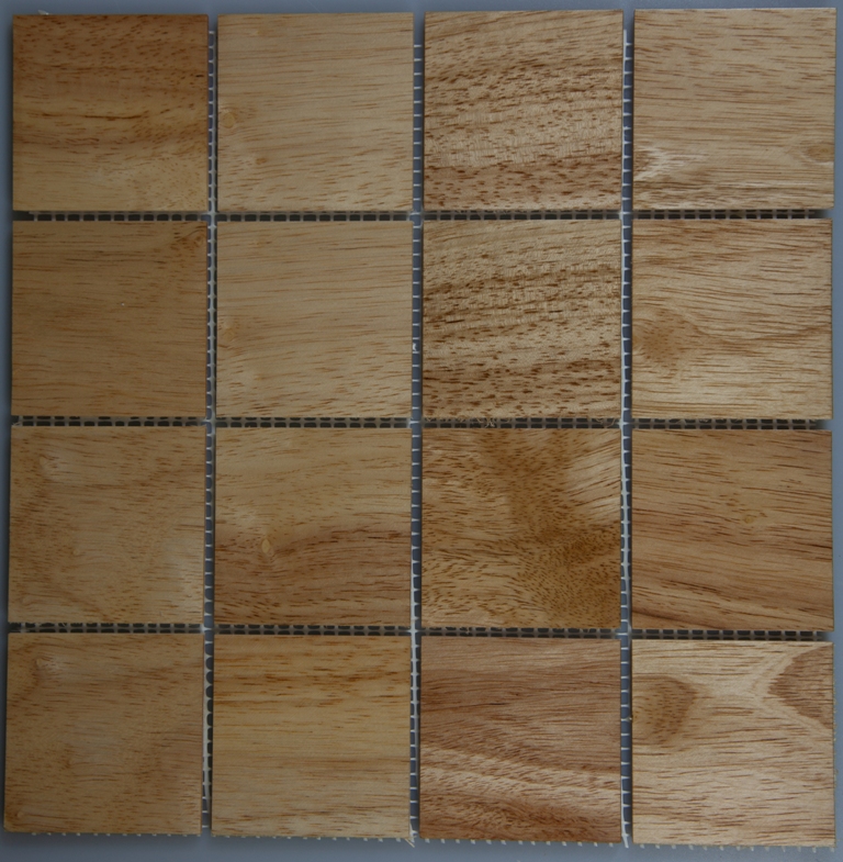 Rubber Wood 77mm x 77mm Wood Tile