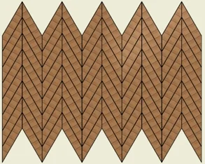  Chevron 30 Degree Points