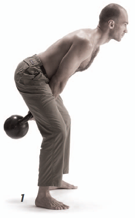 Pavel....showing the proper hip hinge/kettlebell swing. 