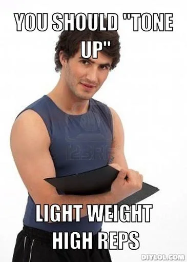 If a trainer ever suggests you go this route, smack them with a barbell.