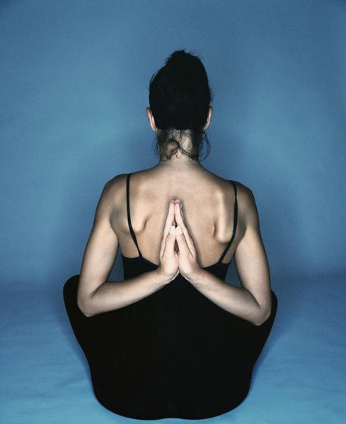 Namaste? If you can do this and want to overhead press, I'm going to say "No Mas Today!"
