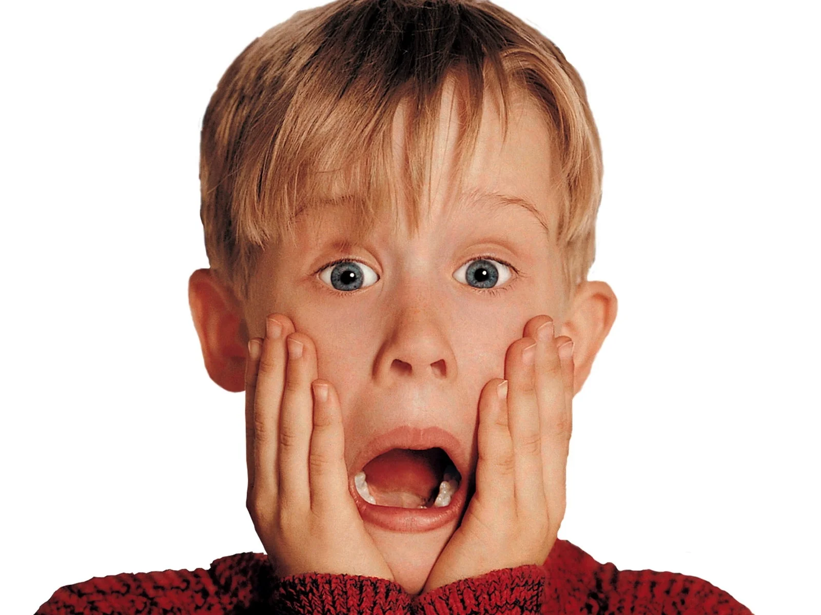 Surprised? Well, this is my surprised face. (Sidenote: Home Alone came out 24 years ago..and that makes me feel old.)