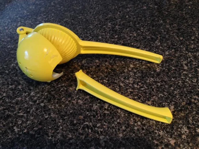 In the battle of Lemon Juicer vs. Man....today, Man won.