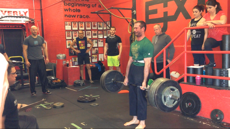 Contemplating the meaning of life....with 545 pounds in my hands.