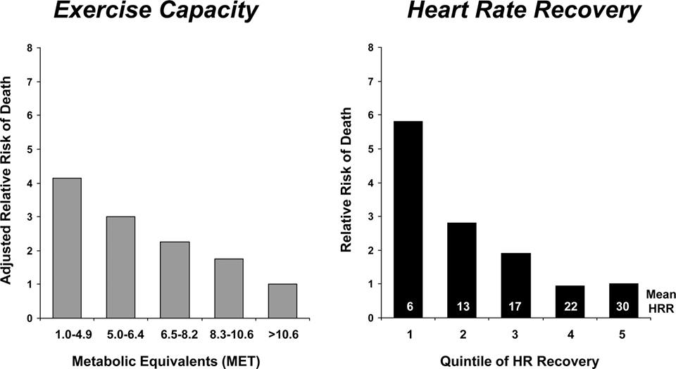 In case you were curious about the connection aerobic capacity and heart rate recovery have on our health, see the source here.