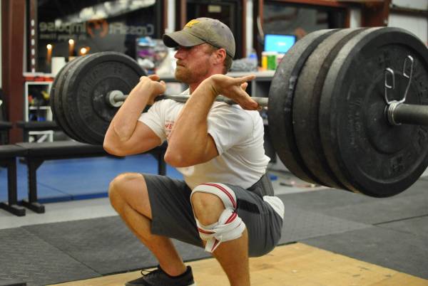 The barbell front squat: a great exercise, but too rough for many desk sitters.