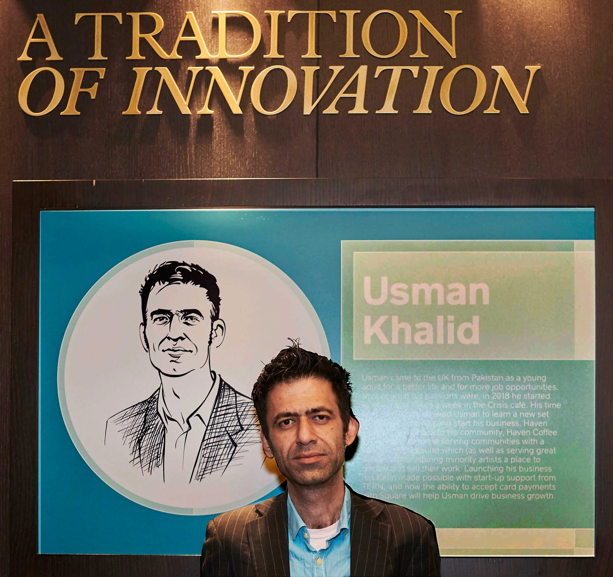 Mr. Usman Khalid runs Haven Coffee , which is run by and helps refugees