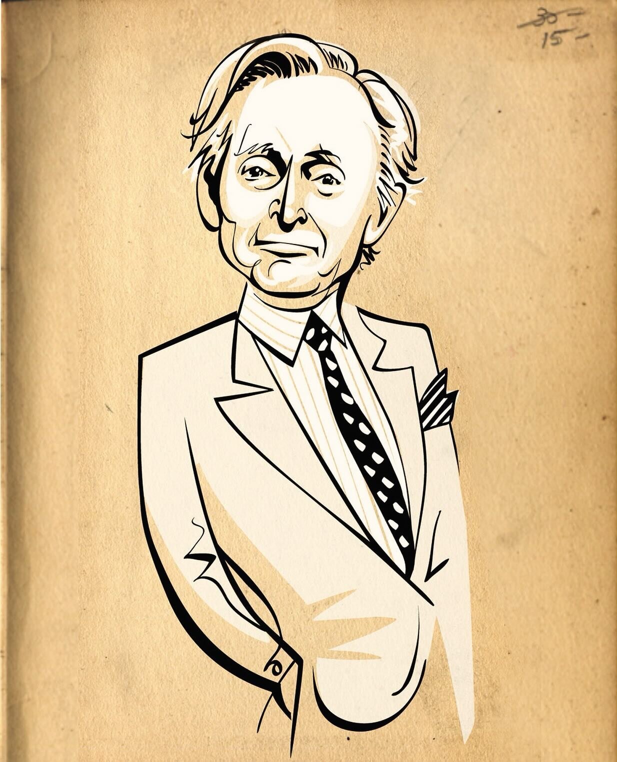Hey it was Tom Wolfe&rsquo;s birthday last week and I forgot to have a bonfire, dang it!

#portraitillustration #illustratedportrait #lineportrait #lineart #lineartwork #blackandwhiteportrait #line #notjuniorsamples