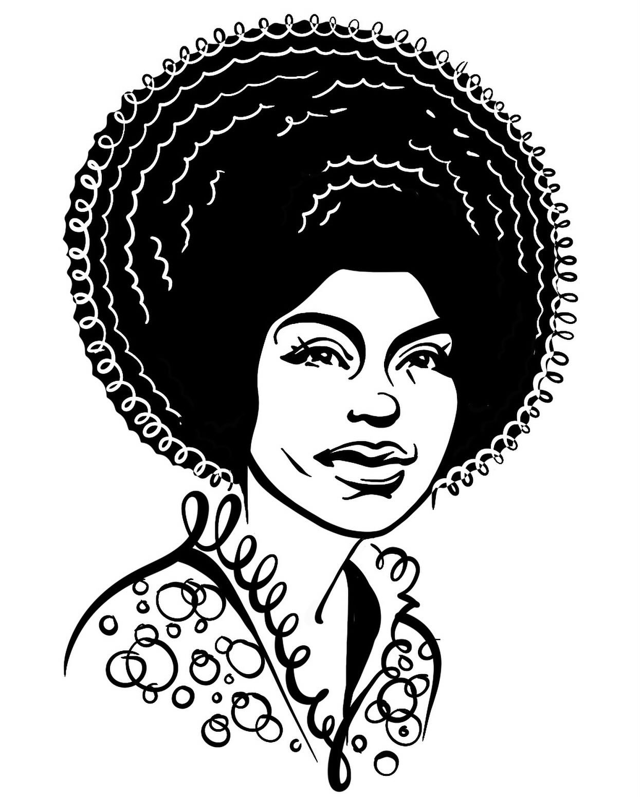 I&rsquo;ve been so enjoying listening to Roberta Flack on #kexp this morning, so I tried to draw her, and her perfect hair sort of took on a Medici headdress sort of look, which i hope she&rsquo;s be okay with&hellip; RIP and thank you, Ms. Flack!

#