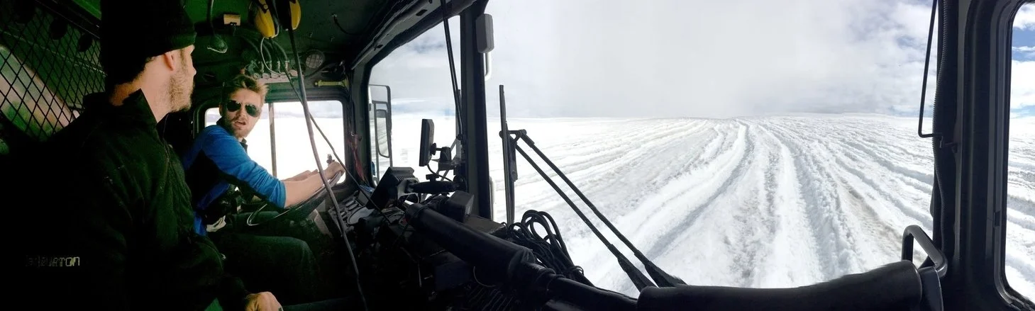 We got to ride up front, like big boys.