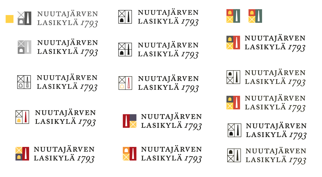 Tunnuksen työstöä.