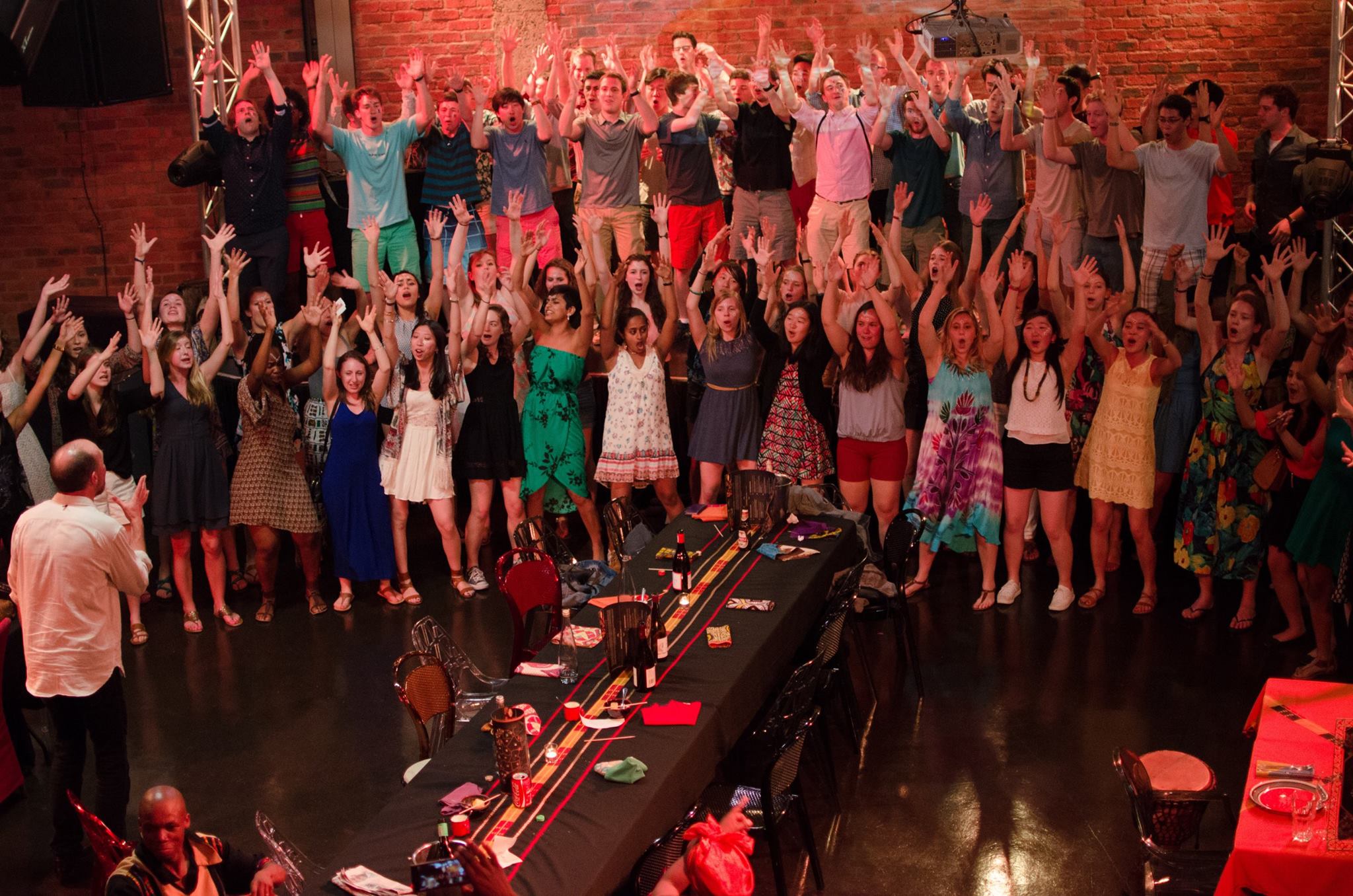 Final performance of Imfundo in South Africa at our last dinner