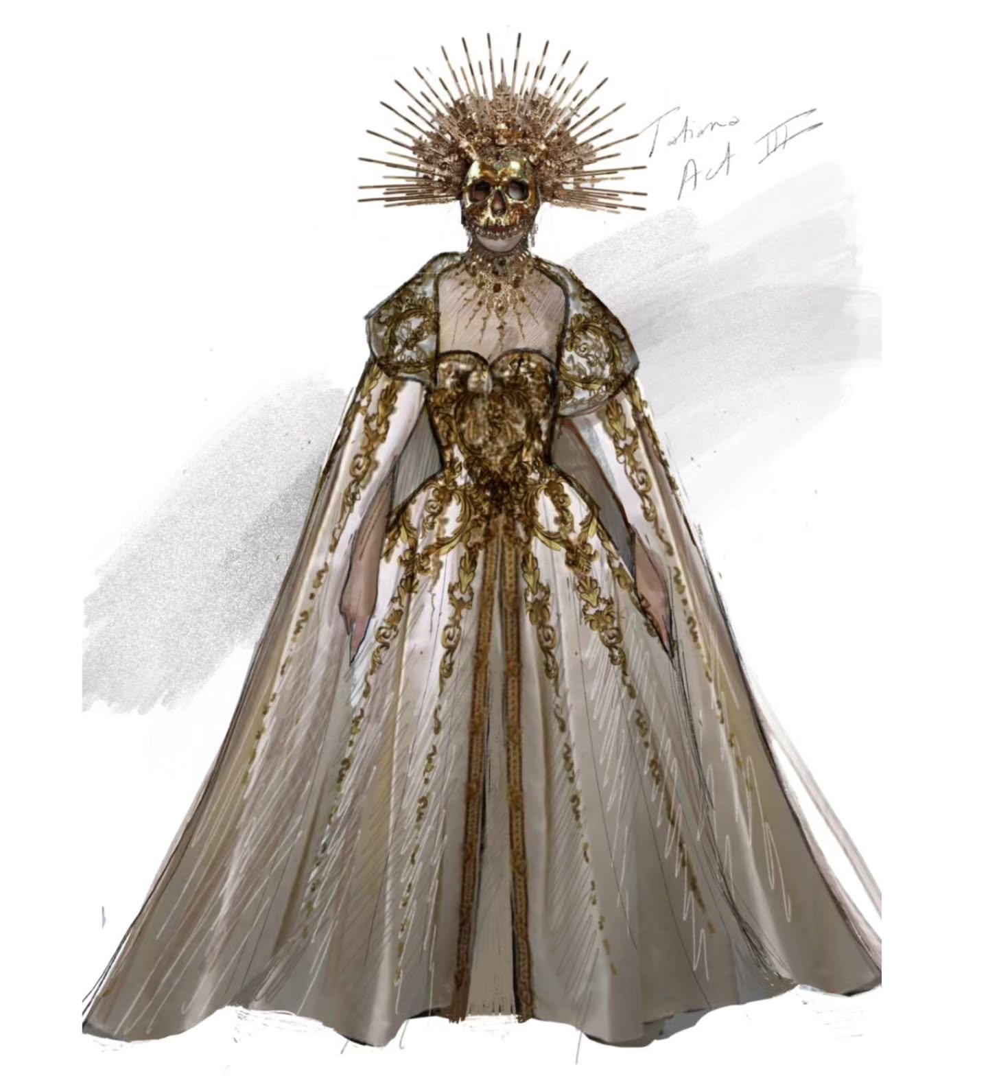 Santa Fe Opera has just announced its 2026 season, and I&rsquo;m delighted to be returning to restage our 2021 Eugene Onegin.

These are the costume designs for Tatiana and Gremin at the Act III St. Petersburg ball&mdash;grand and gothic in tone, in 