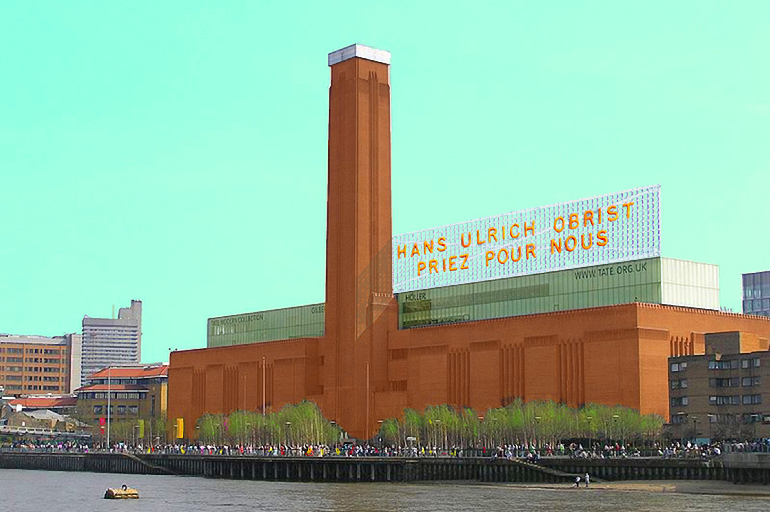 Bill Burns, Study of Hans Ulrich Obrist Priez Pour Nous on Tate Modern , 2012. C-print digital, dimensões variáveis. © Bill Burns, 2012 (reproduzido com autorização do autor).
