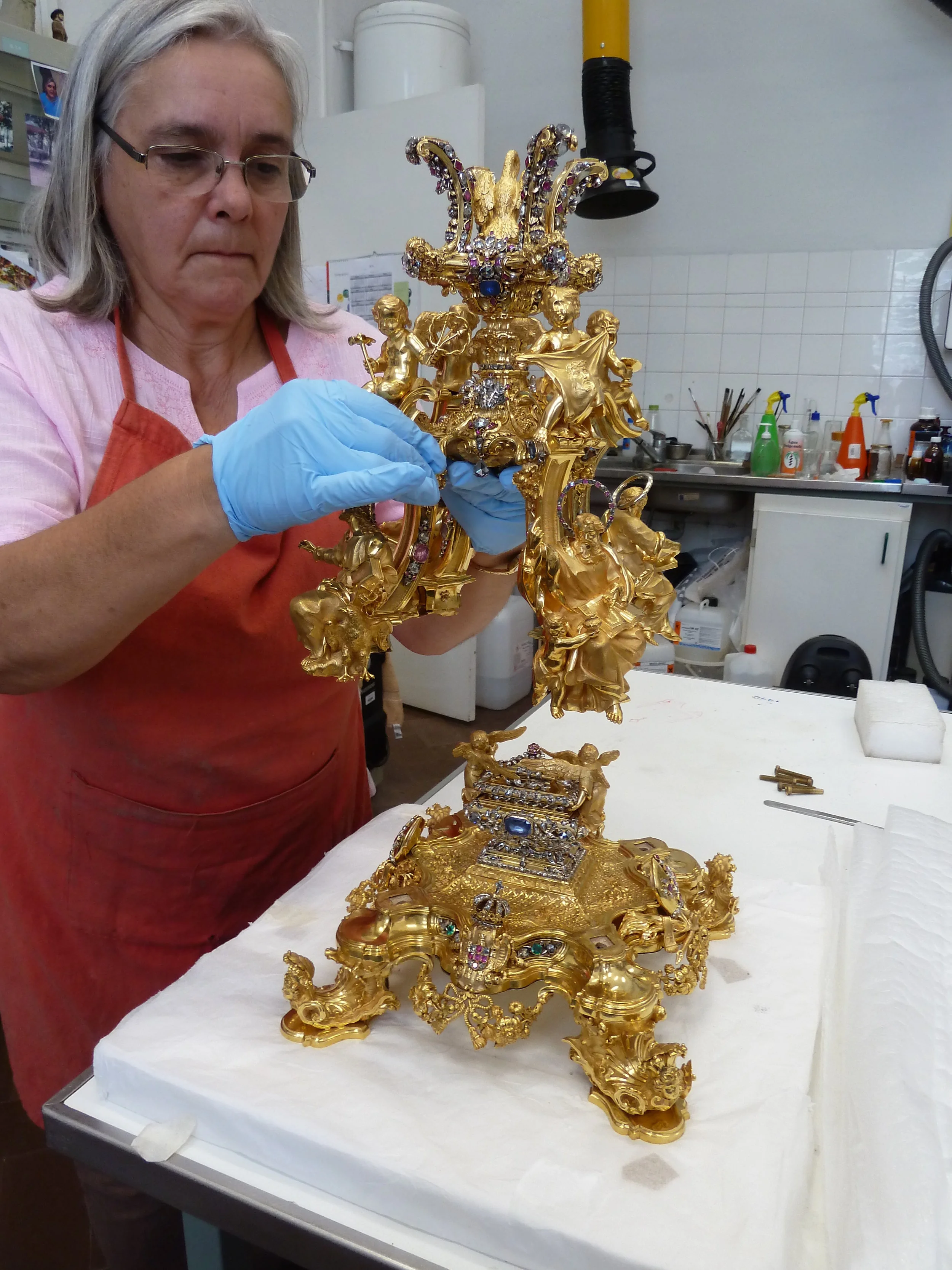  2014. Laboratório José de Figueiredo. Intervenção de conservação na Custódia da Sé de Lisboa. 