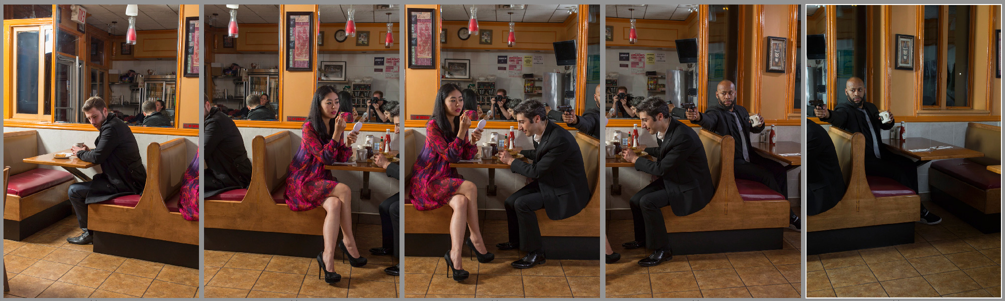 The five individual images that makeup the 50MP final file.