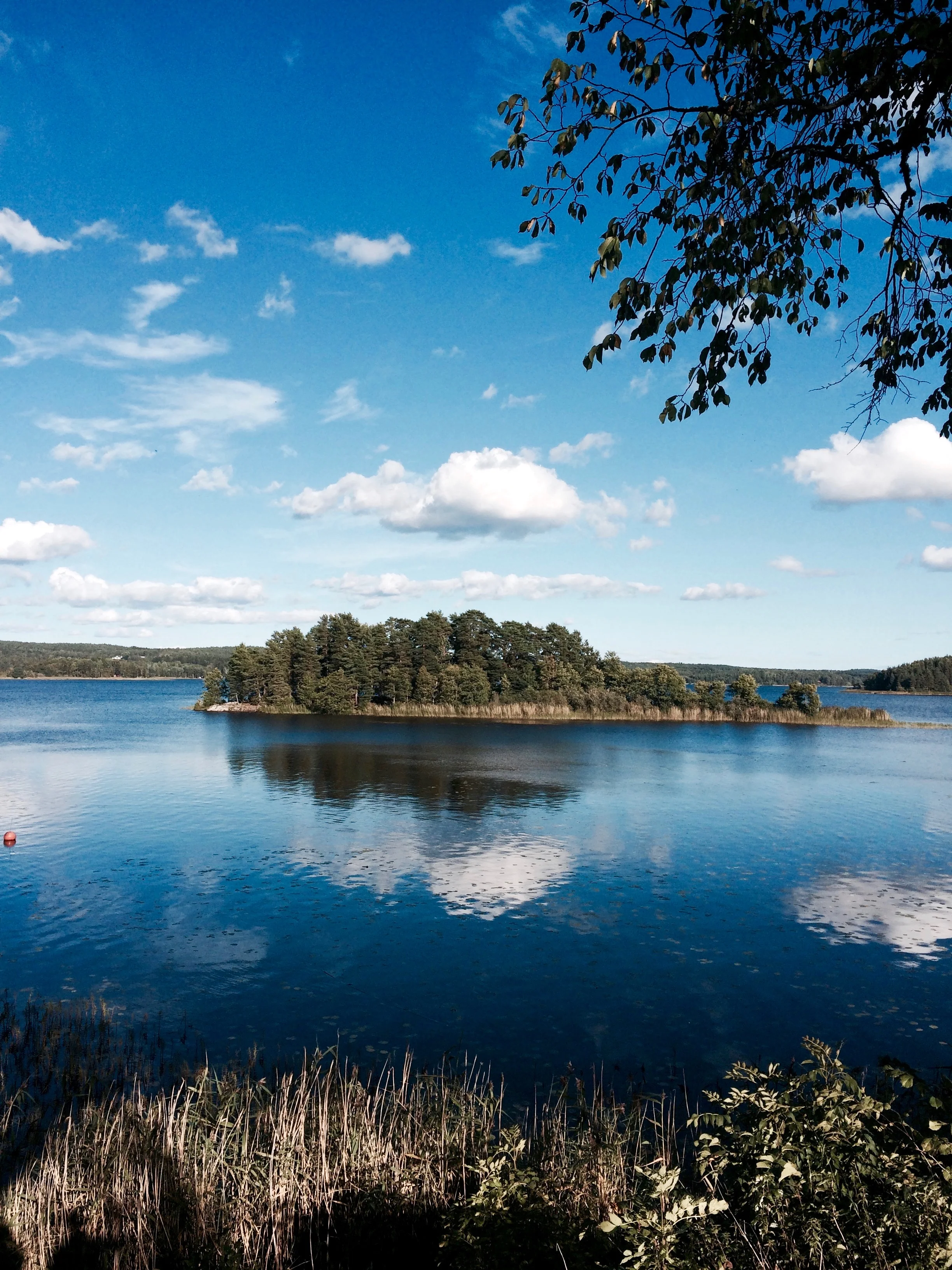 One of the many beautiful lakes in the southern region of Sweden