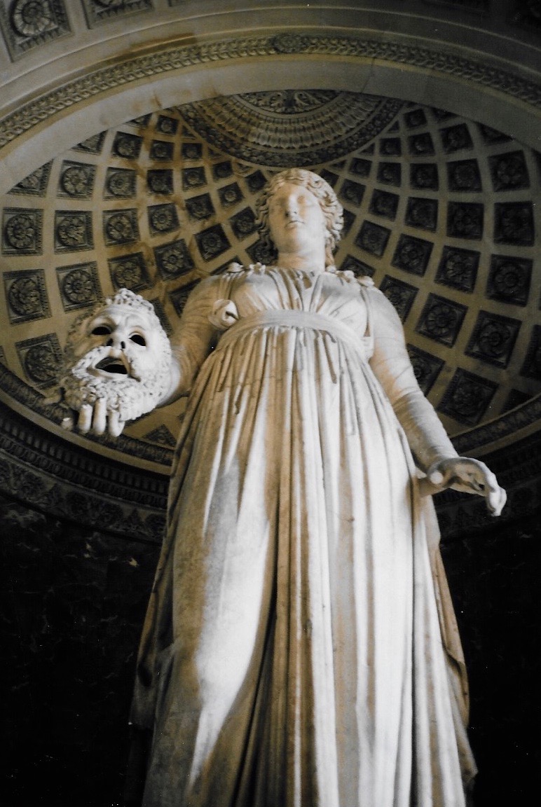 Located in the Louvre, this huge sculpture is almost 4 metres in height and dates back to 50 B.C. The figure depicted is Melpomene, the muse of tragedy, holding a tragic mask in her hand. 