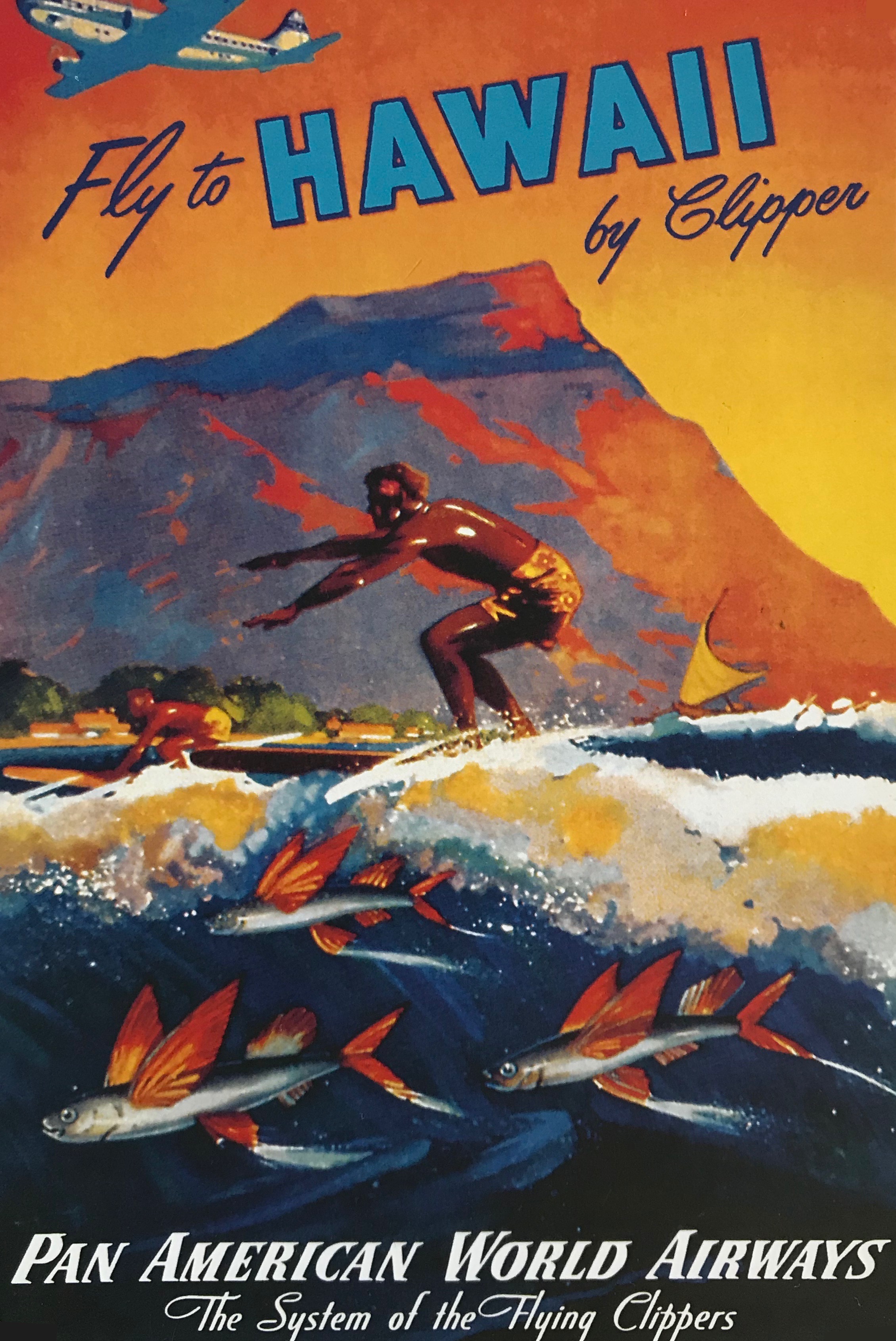 vintage travel aloha poster