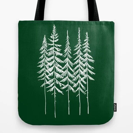 Do you know what you need? A bag of trees. #reusablebags #summervibes #treeart