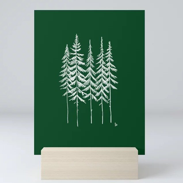 The forests are turning green out there! #treeart #natureart #artprints #instaartwork