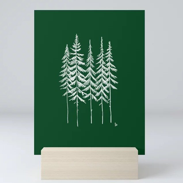 The forests are turning green out there! #treeart #natureart #artprints #instaartwork
