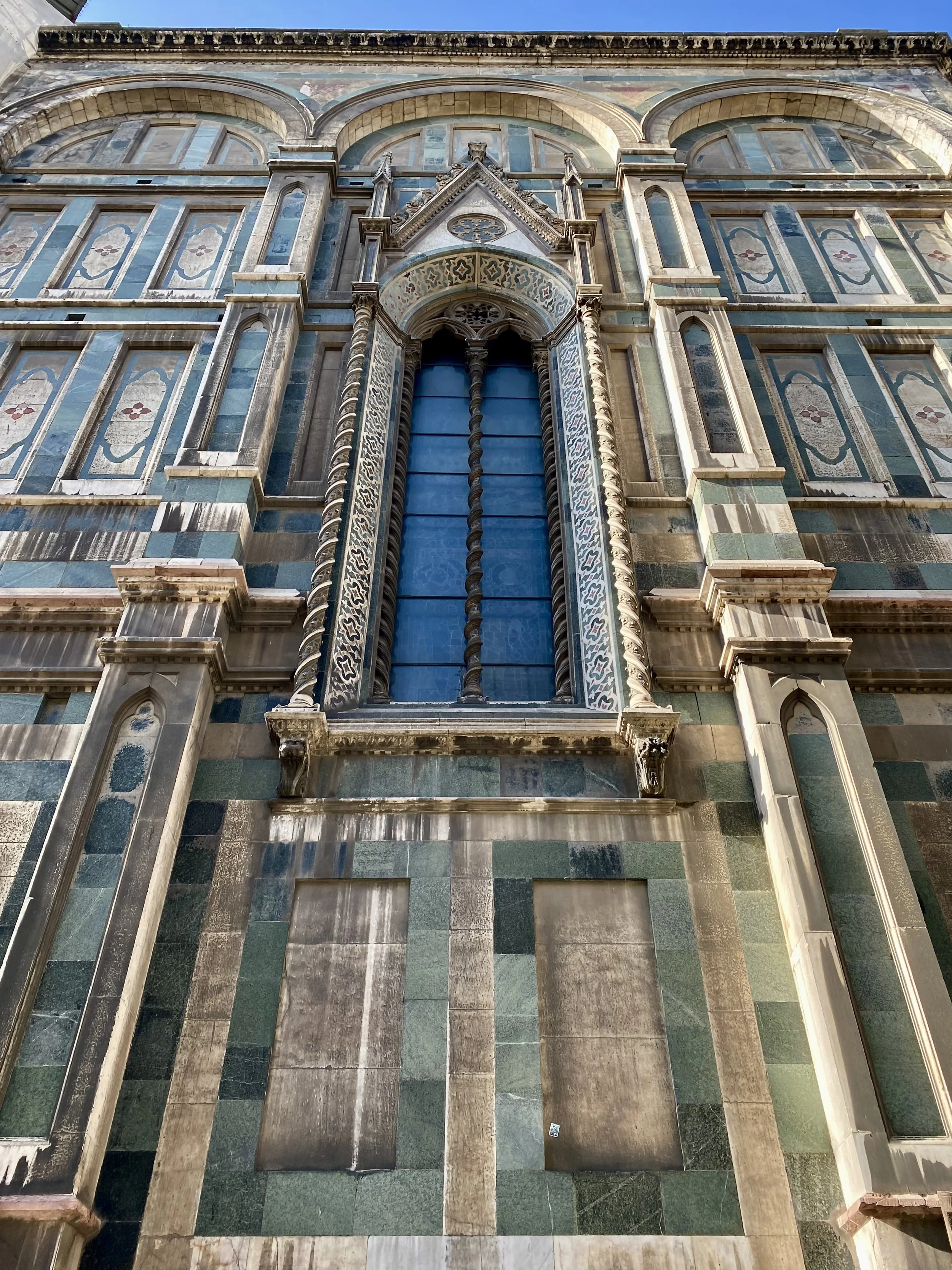 Dirty facade of the Duomo