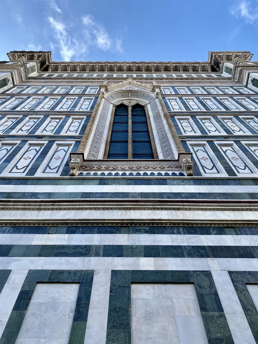 Clean facade of the Duomo