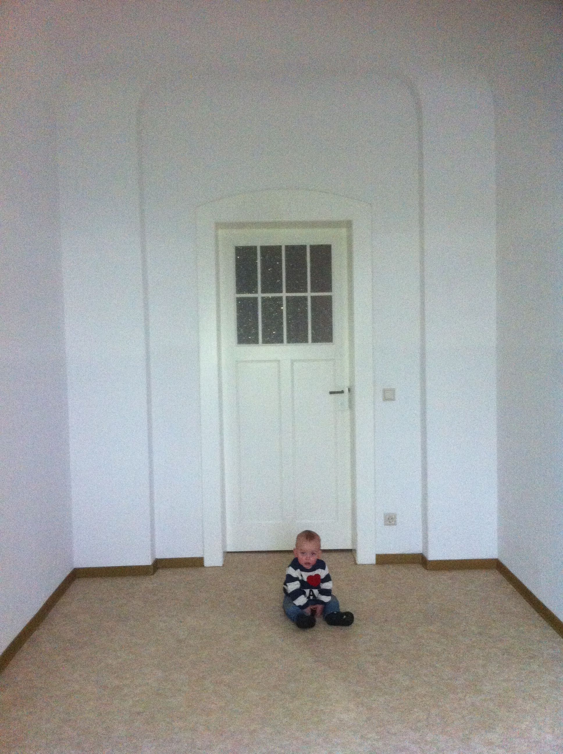 Ollie in an Empty Bedroom