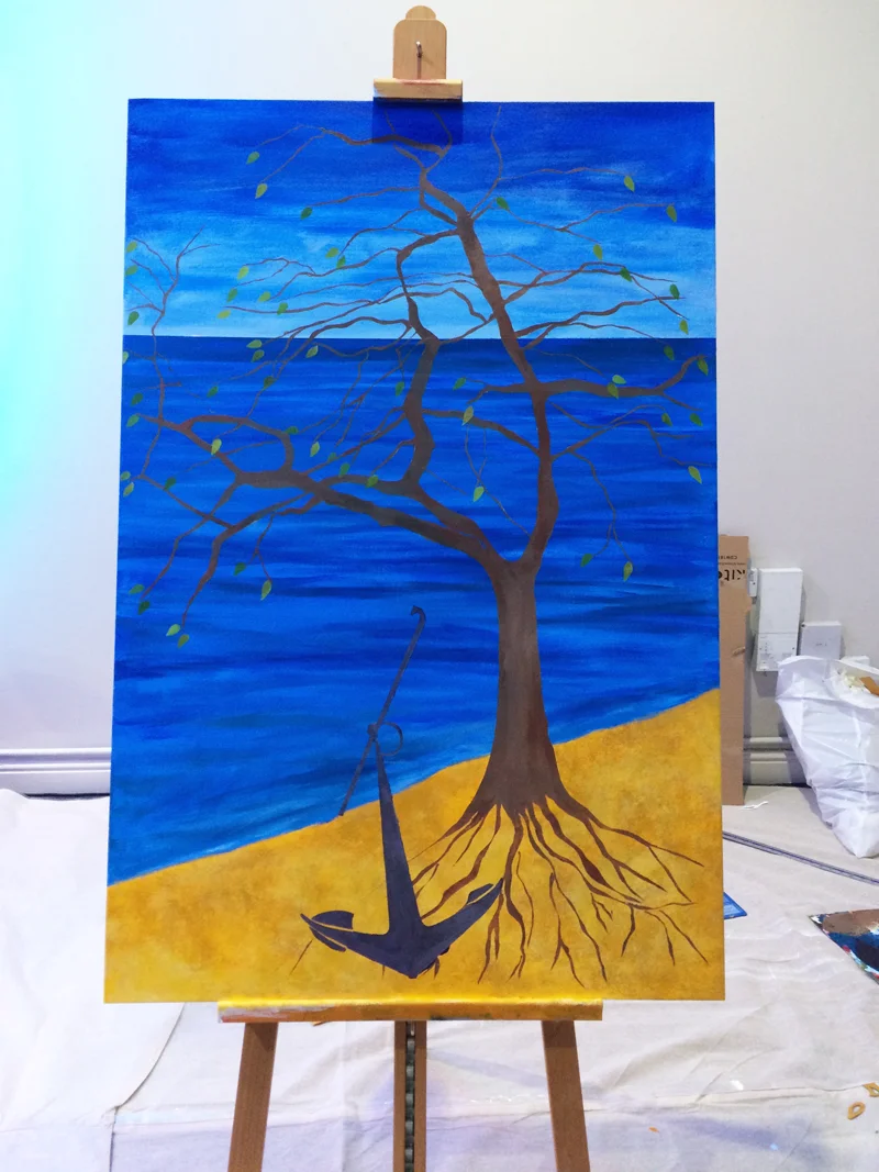 Saturday afternoon, tree and anchor