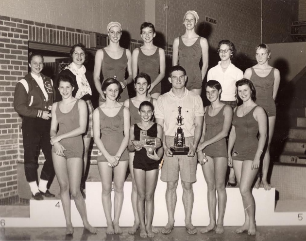 1958 Girls winning team at Tulsa, OK.