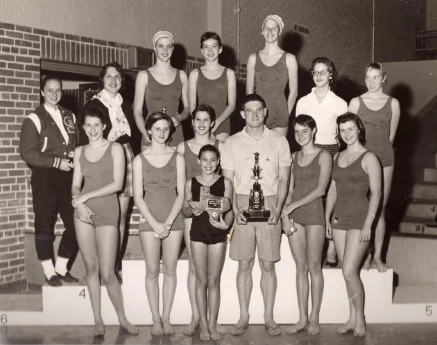 1958 Girls winning team at Tulsa, OK