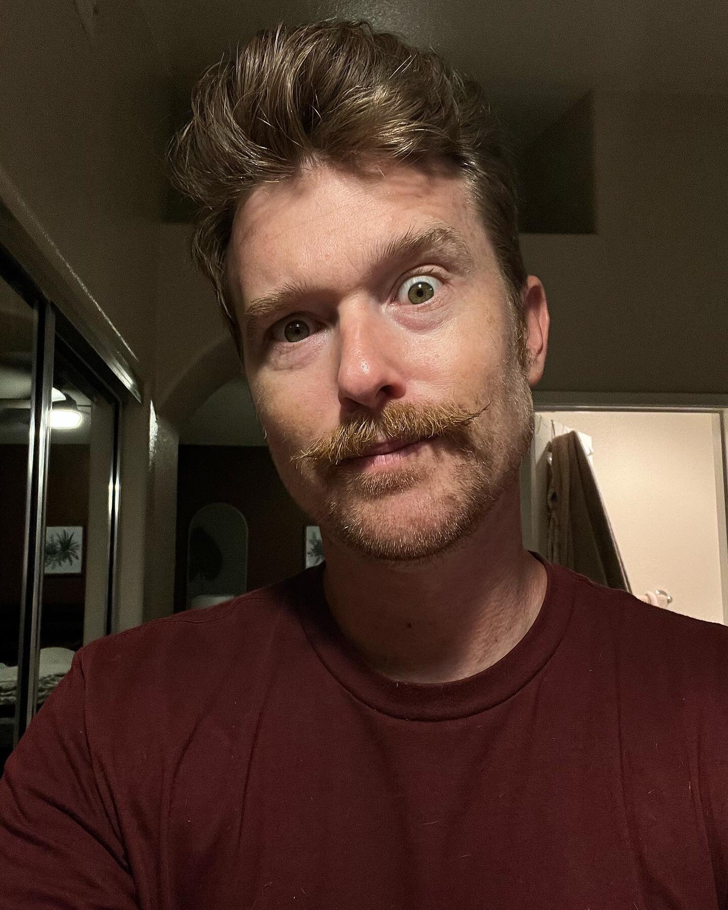 When you&rsquo;re cast to play a role that requires you to shave your beard, first you must take a photo having an evil mustache