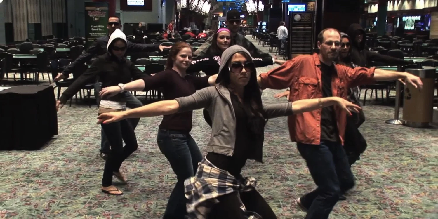 Photo: The Thriller "zombies" are choreographer Jen Haley (center), Jessica Welman, BJ Nemeth, Kimberly Lansing, Adam Strohl, Ryan Lucchesi, and Royal Flush Girls Sunisa Kim, Michelle Banzer, and Katrina Topacio.