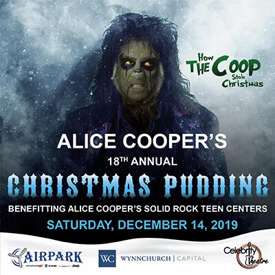 Christmas Pudding Benefit Show: Alice Cooper, Dennis Dunaway, Neal Smith, Michael Bruce, and more