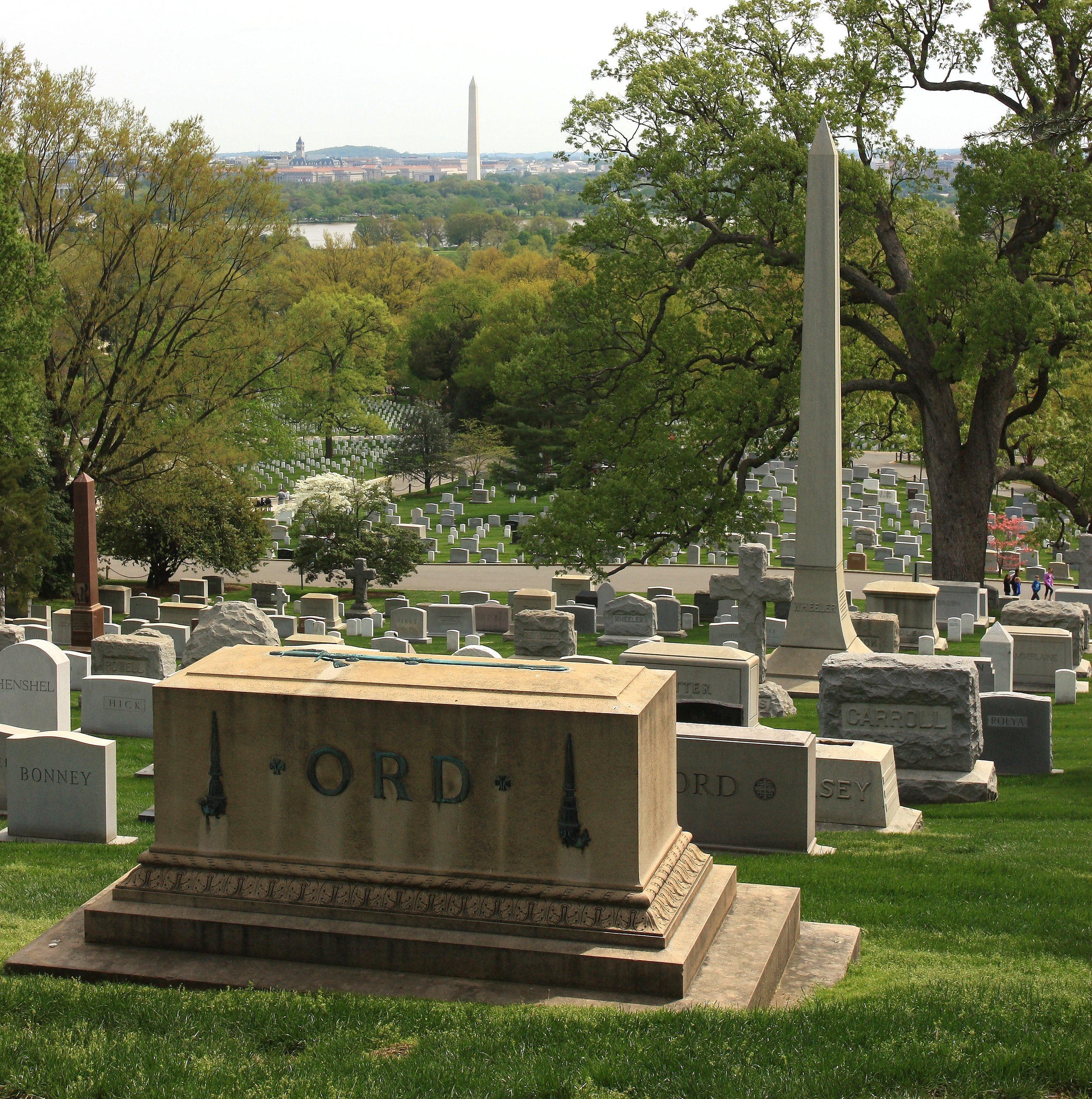  Arlington Cemetery with Washington Monument in the background (JOHN McPHEE) 