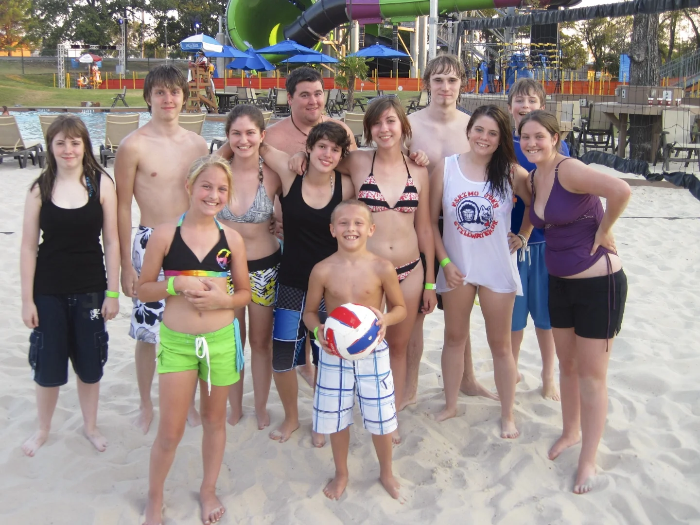 We even played beach volleyball. It was great!