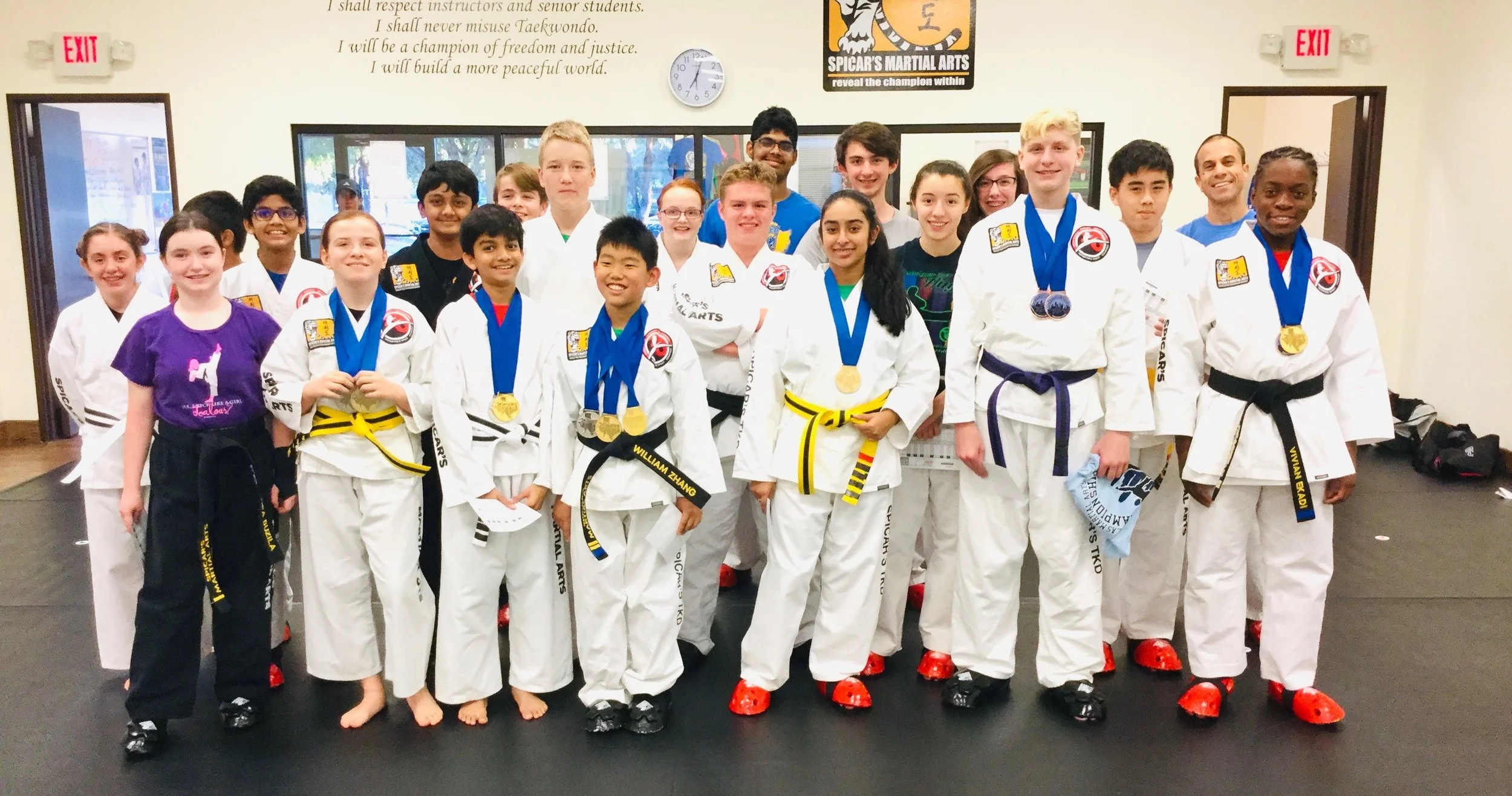 Spicar’s have around 100 teens training in martial arts.