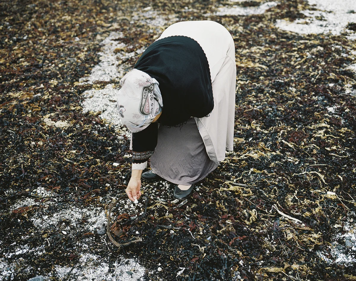 Mother of Zahra and Fereshte from Afghanistan enjoys collecting shells from the beach and remembers the shock upon seeing the ocean for the first time when her family arrived in Iceland. Originally she had dreamed to join relatives in Canada, but because her family could not endure another year waiting to be transfered from a refugee camp in Iran, they accepted the UN's offer for a swifter transfer to Iceland.