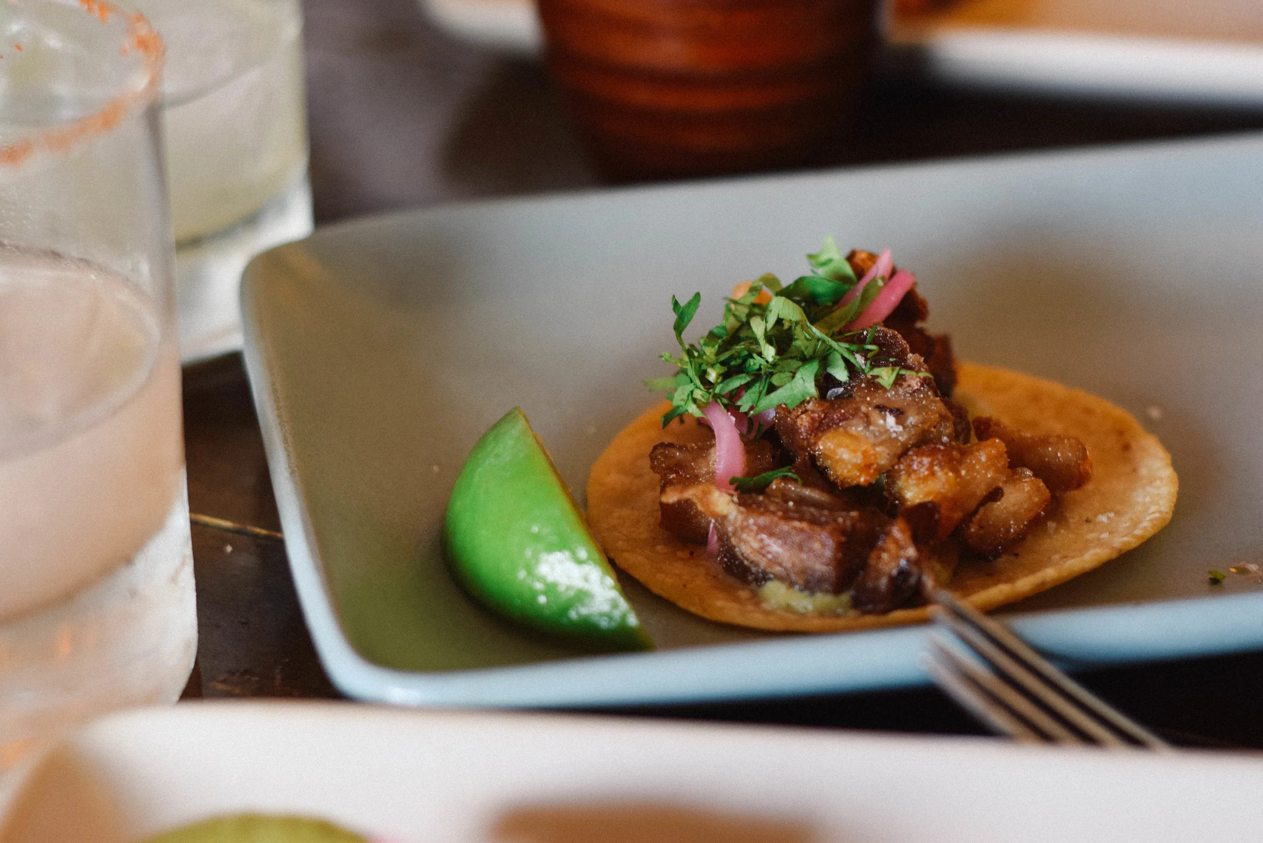 FRIED PORK BELLY TACO @ COPITA