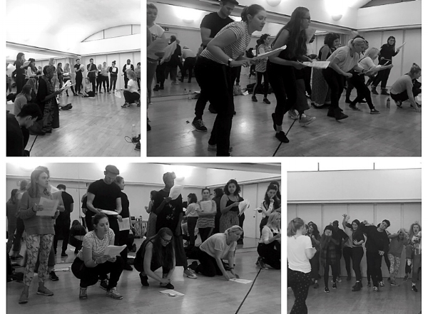 West End in Schools facilitators training to deliver the workshop.