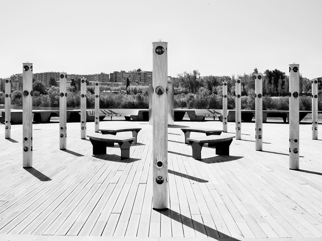 Rest area near the river "Ebro"