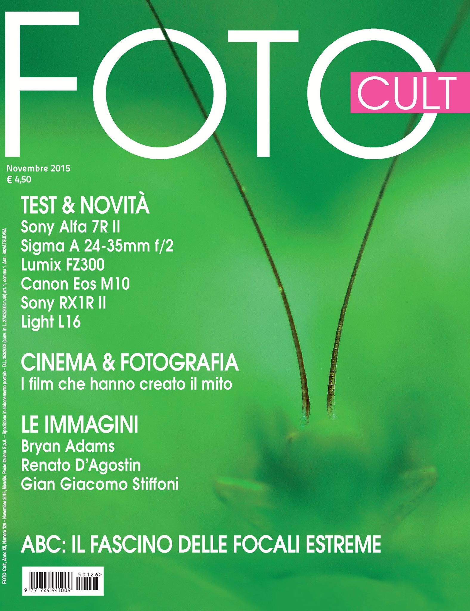 The from page of the Magazine "Foto Cult"