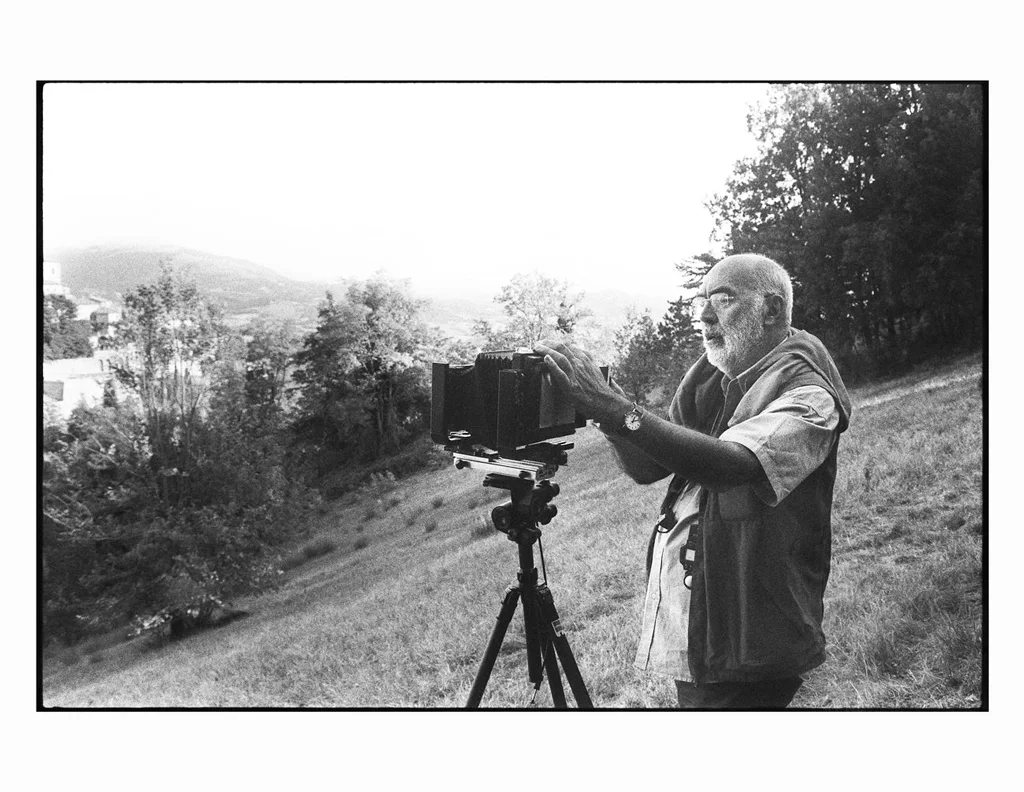 The photographer Gabriele Basilico at work. Urbino (Italy) 2011.