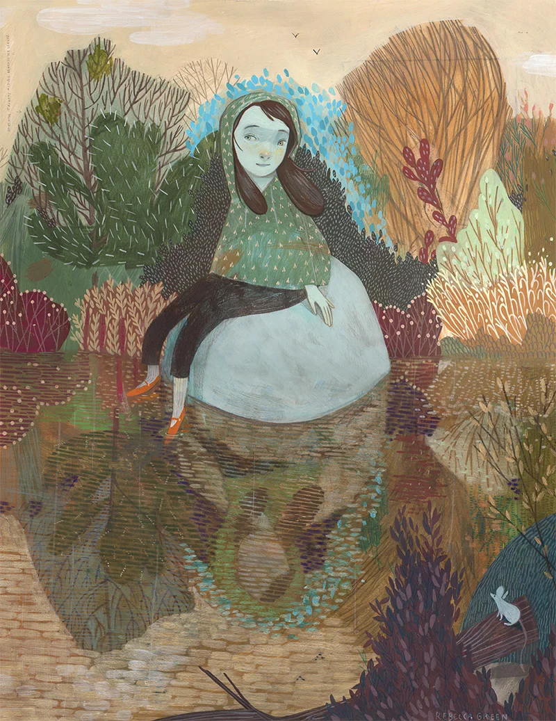 Sometimes Things Seem Possible 12x16 Gouache and Colored Pencil on paper, 2015