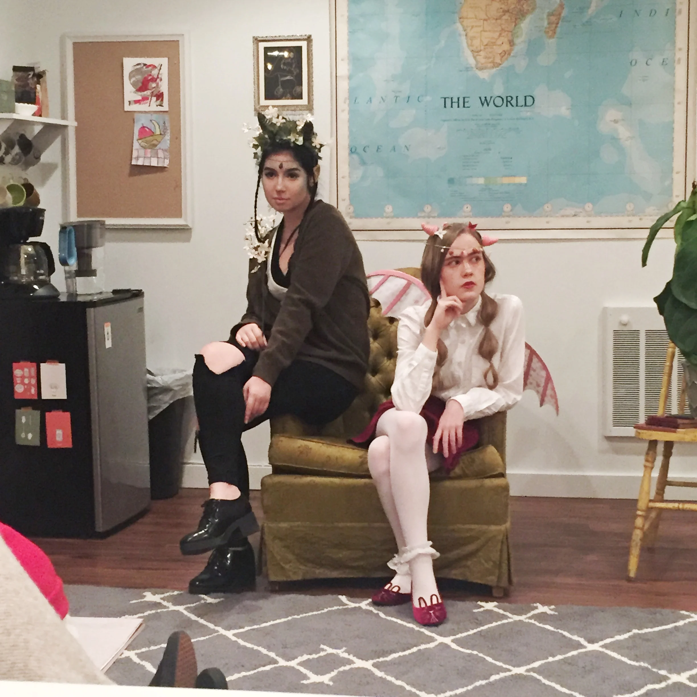 Olivia and Ivy MADE their costumes!!!
