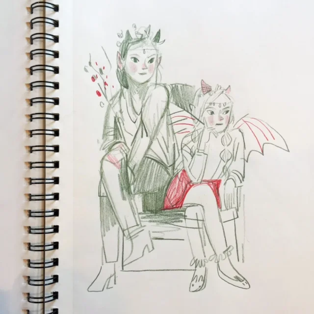 They were SO fun to draw!