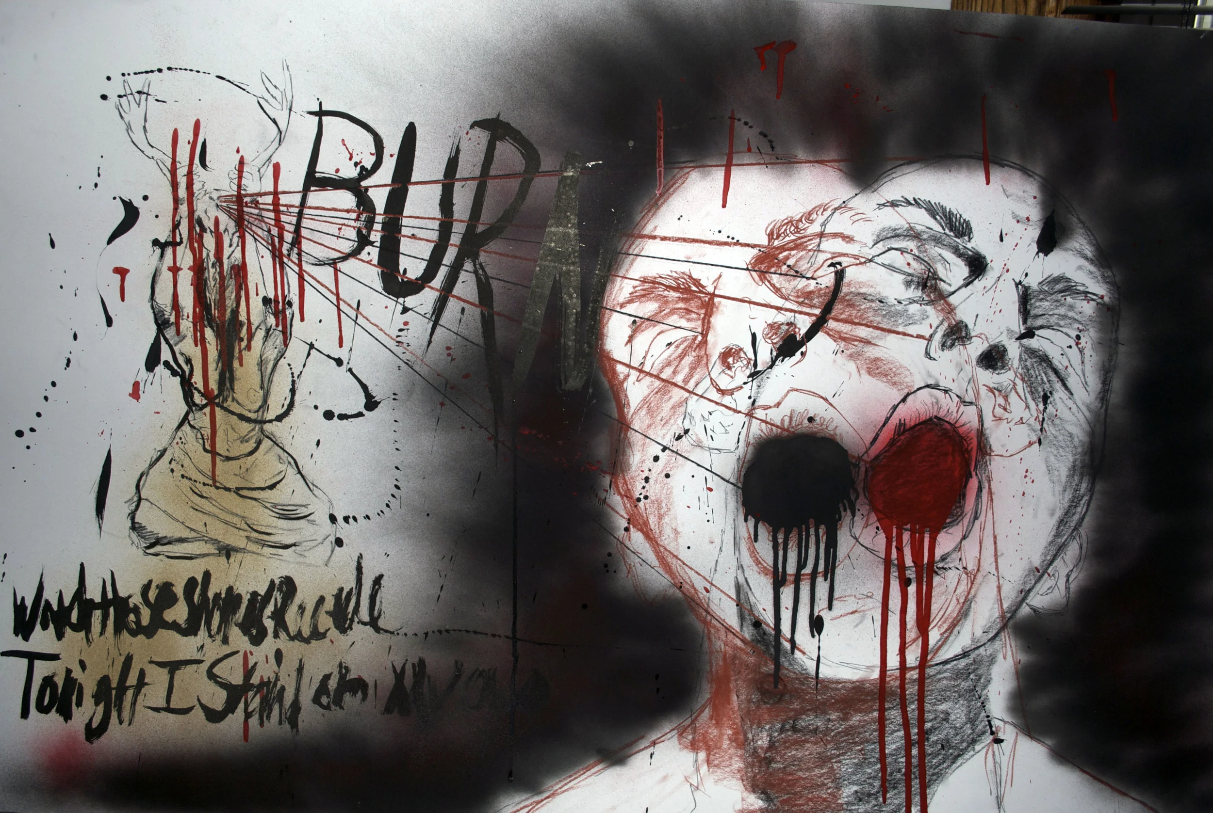 Rack for Avarice Mixed Media 28" x 42"